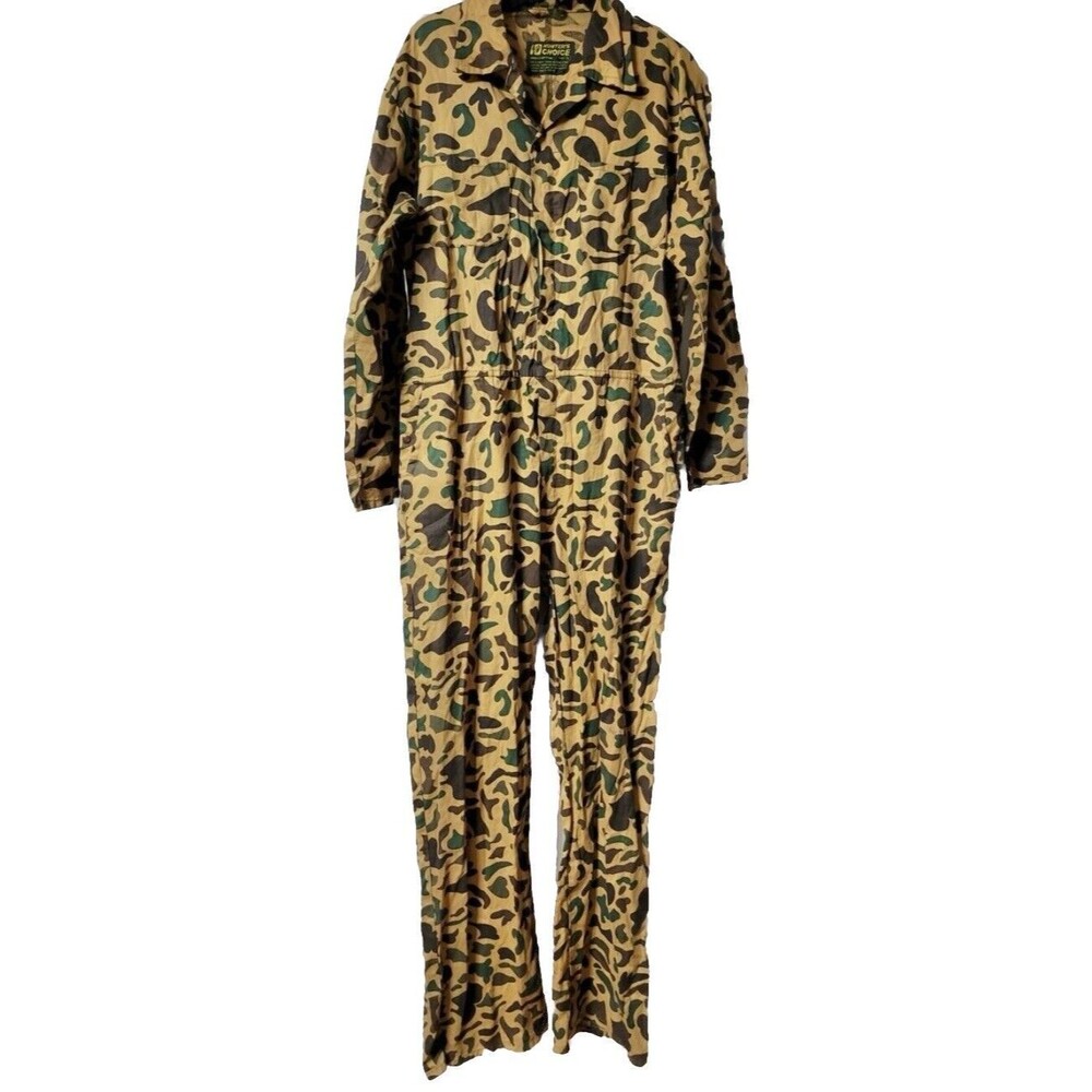 Vintage 70’s Hunter’s Choice Duck Camo Coveralls